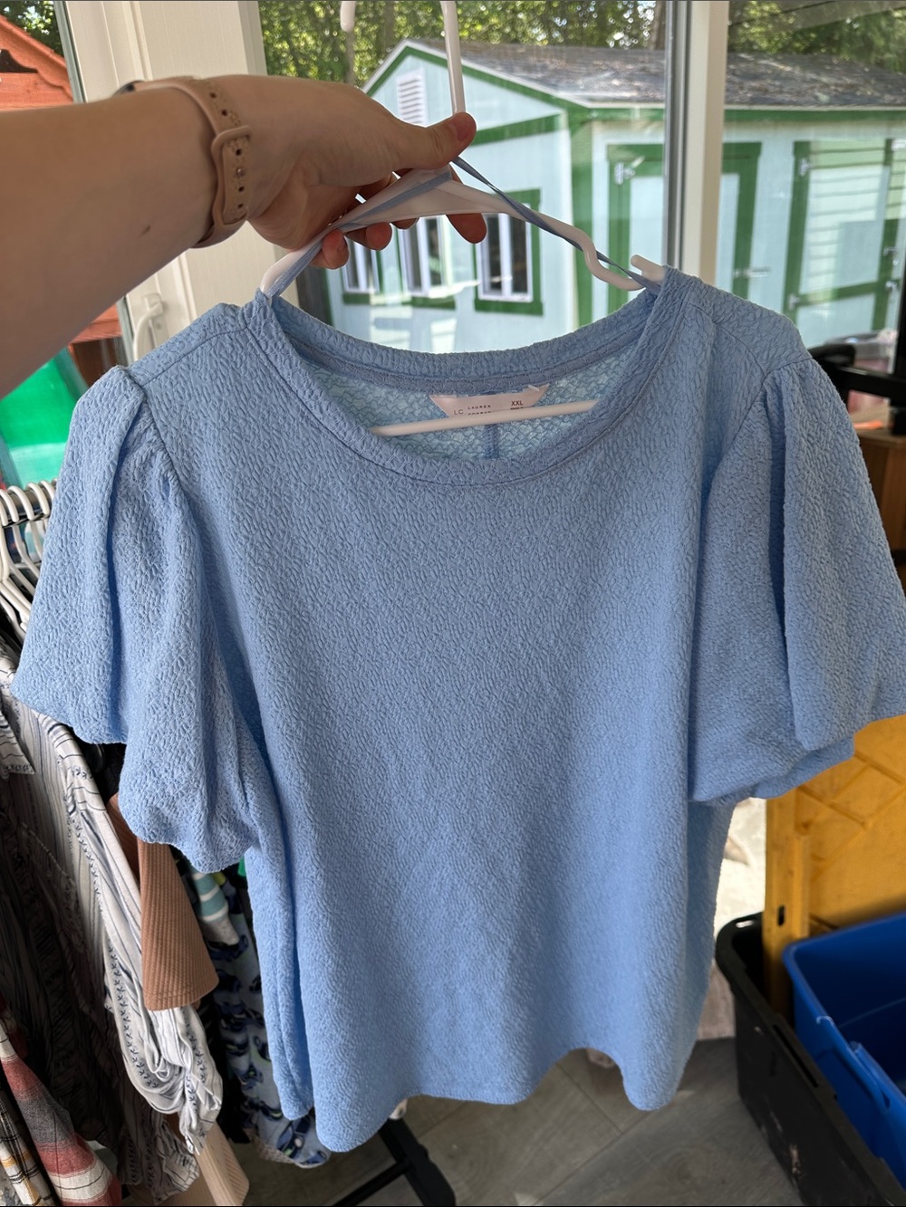 Lauren Conrad Puff Sleeve Top